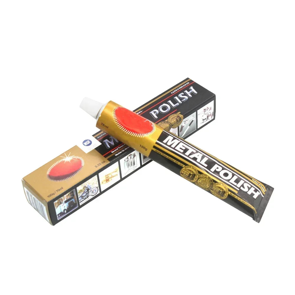50ml/ 75ml Cream Knife Machine Polishing Wax Mirror Metal Stainless Steel Watch Polishing Paste Metal Polish Rust Remover Zpaxo