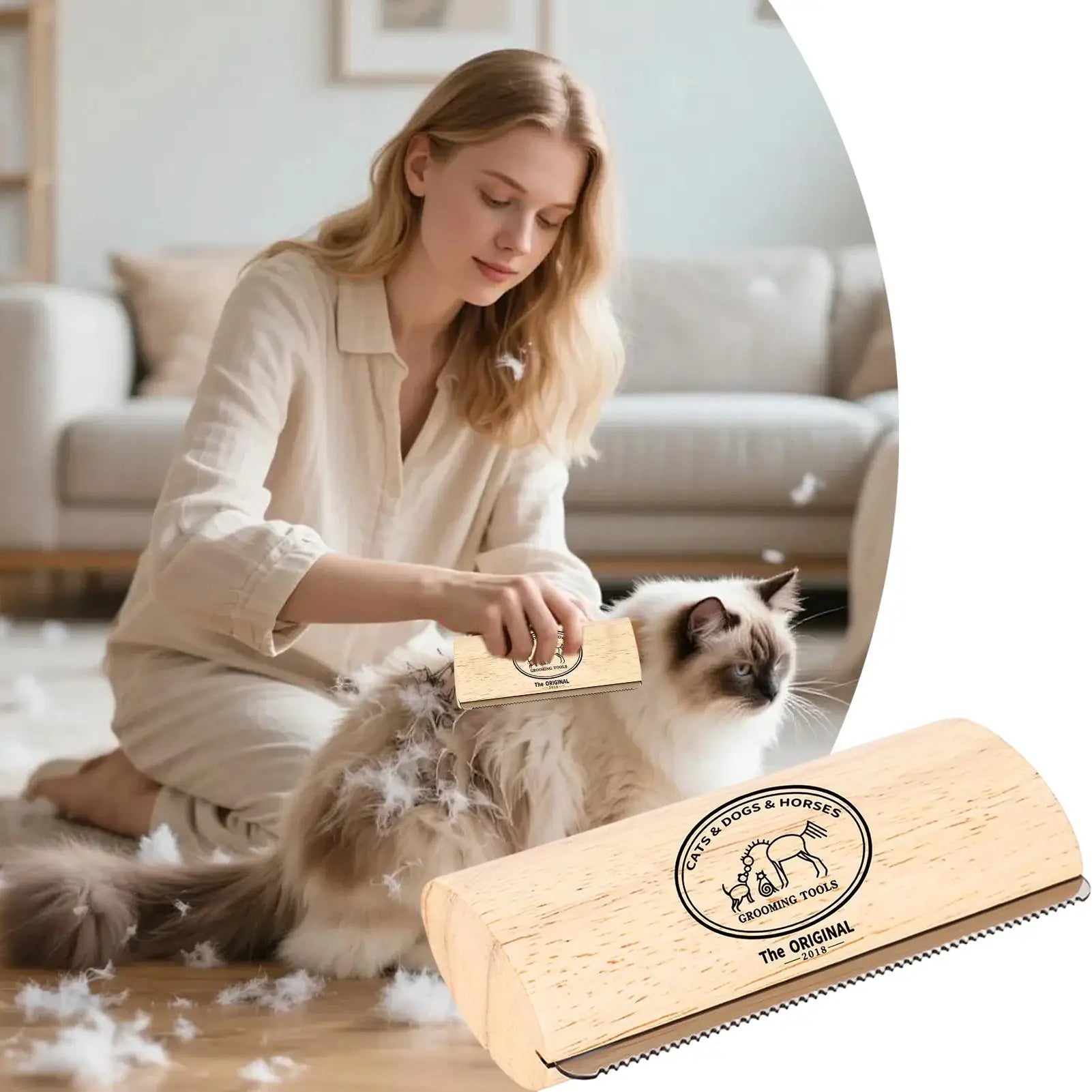 Grooming Brush Dogs Shedding Household Pet Cat Hair Short Medium Long
