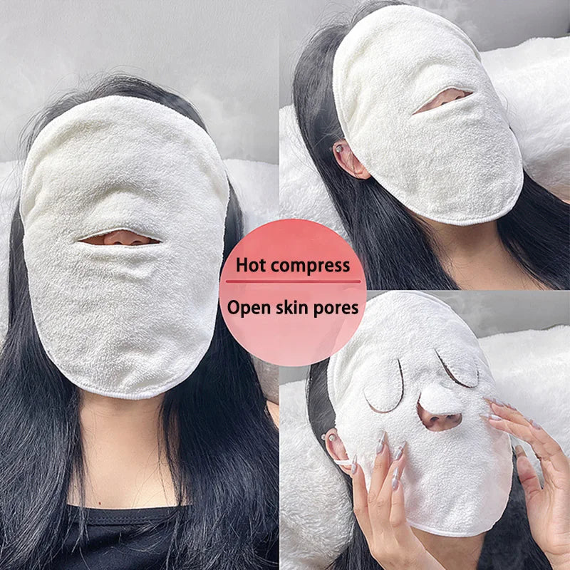 Skin Care Mask Cotton Compress Towel Wet Steamed Face Opens Pore