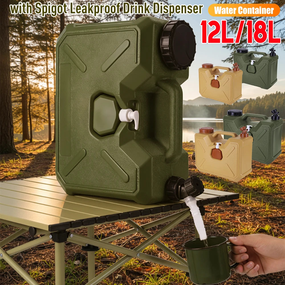 Camping Water Container W Spigot Hand Sanitizer Bottle Dispenser
