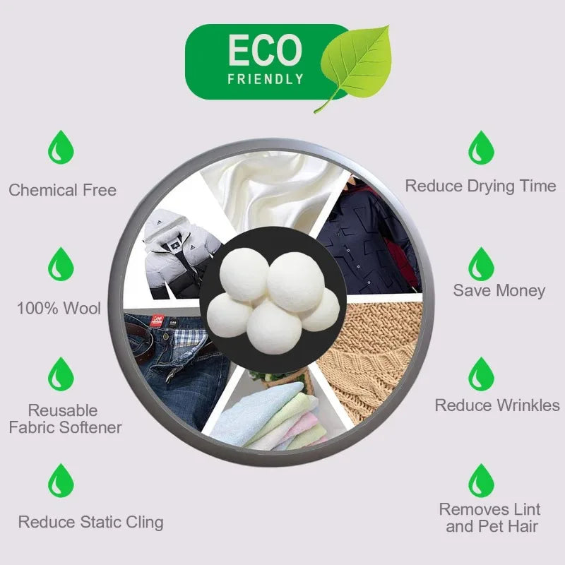 Household tumble dryer balls ball for the washing machine laundry balls Softener Laundry Accessories Eco Softener Alternative Zpaxo
