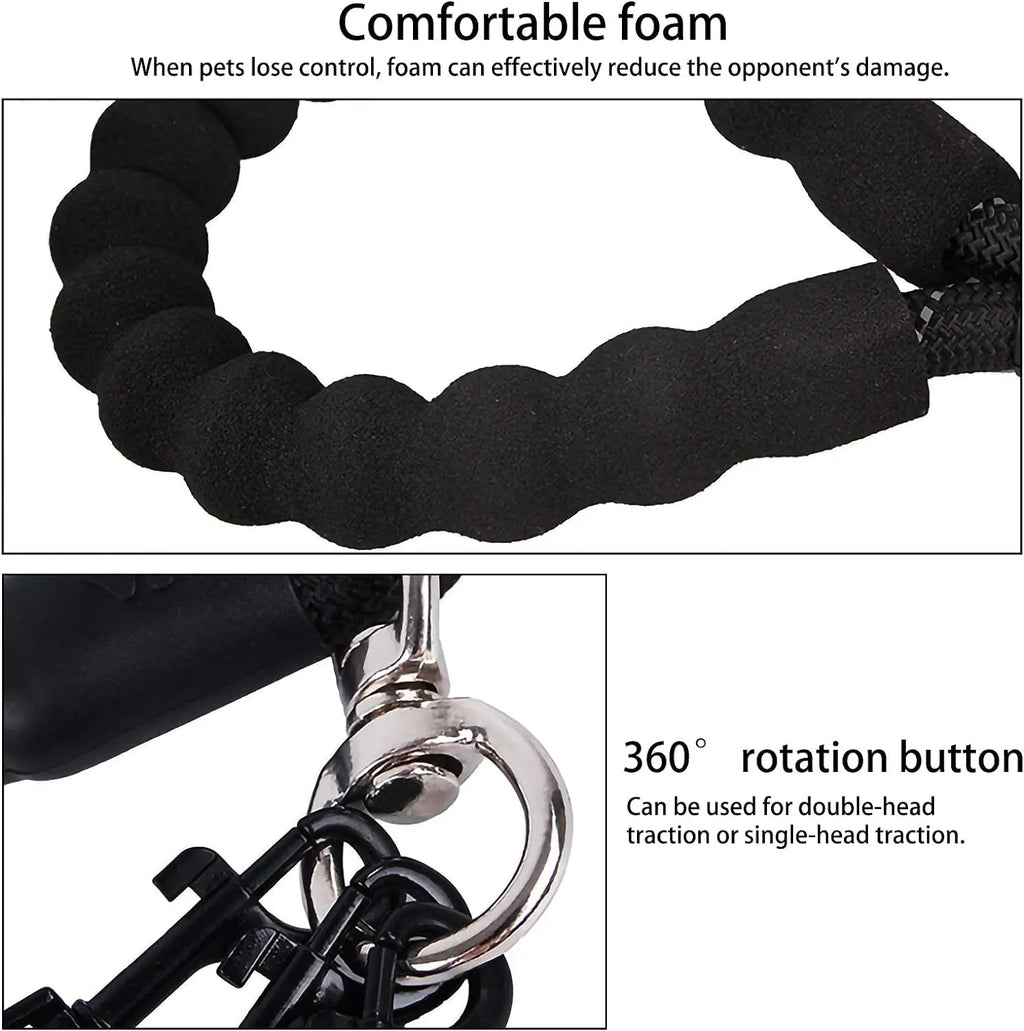 4-Dog Tangle-Free Leash – Detachable Lines & Comfort Grip