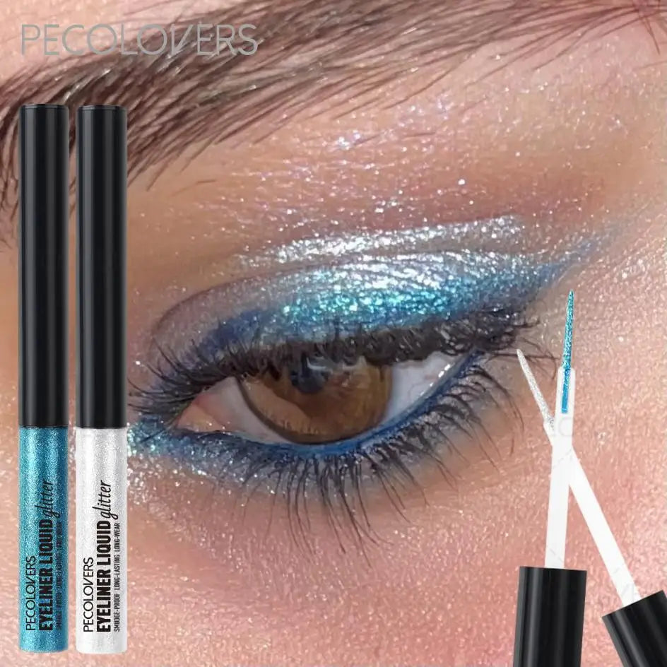 Pearl Diamond Eyeliner Liquid,Sparkling Eye Shadow,Everyday Makeup, Highshine Finish,Waterproof Makeup Zpaxo