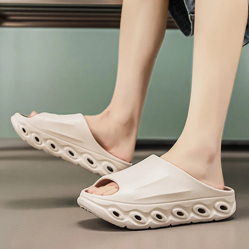 Men's Slippers Comfortable Lightweight Soft Sole Casual Slides Indoor