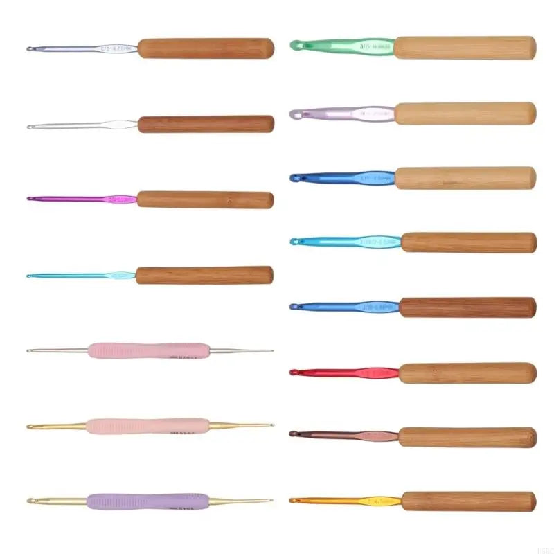 Double Head Knitting Needle Single Crochet Hook Ergonomical Crocheting