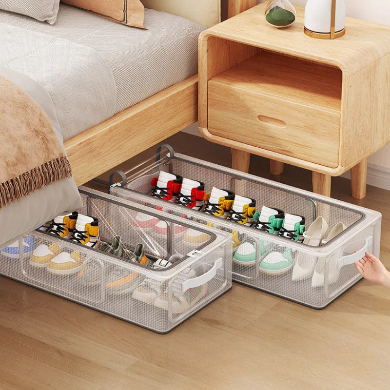 Transparent PVC Steel Frame Storage Box – Waterproof Organizer Storage Organizer Box Zpaxo