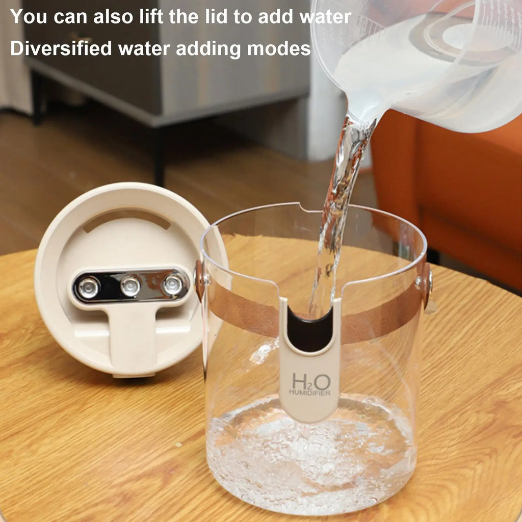 Quiet Humidifier 5 Mist Levels 3 Nozzles Maker Bedroom Home Office