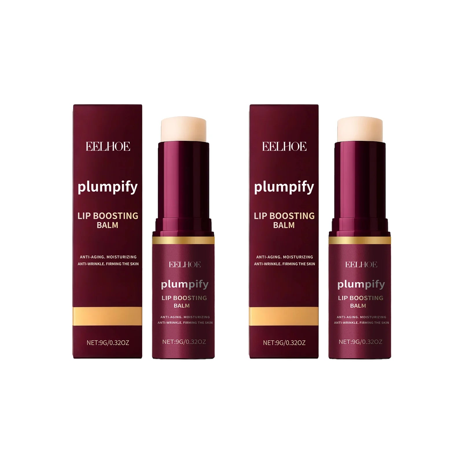 EELHOE Plumpify Lip Balm – Plumping, Moisturizing & Repair Lip Plumping Balm Zpaxo 2 x 9g Boxed
