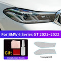Suitable for BMW 6 Series GT 2021~2022 car headlight fog tail light film,Color changing film protective stickers Zpaxo For 6 Series GT