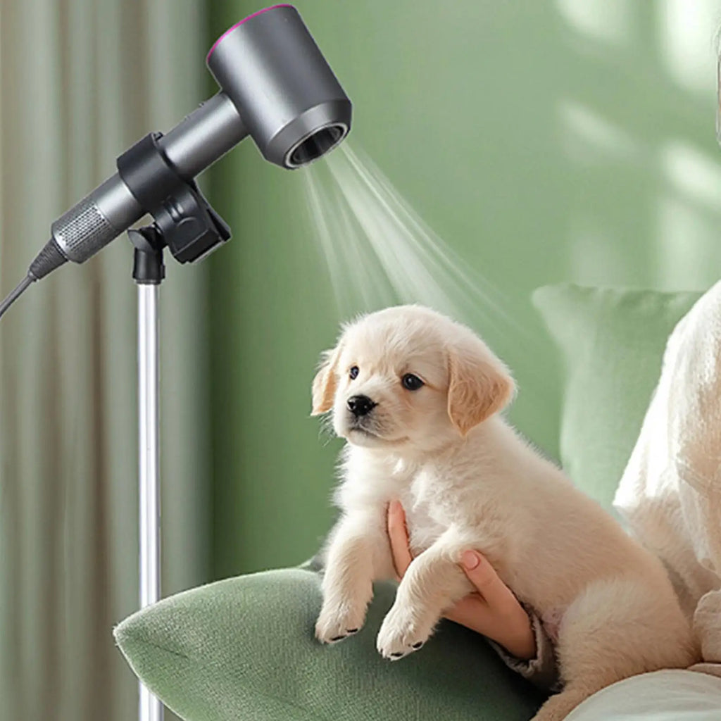 Blow Dryer Stand Air Cushion Brush Adjustable Non-slip Rack Home