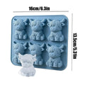 Ice Molds Cocktails 6 Cavity Cute Cow Shaped Flexible Mould Silicone