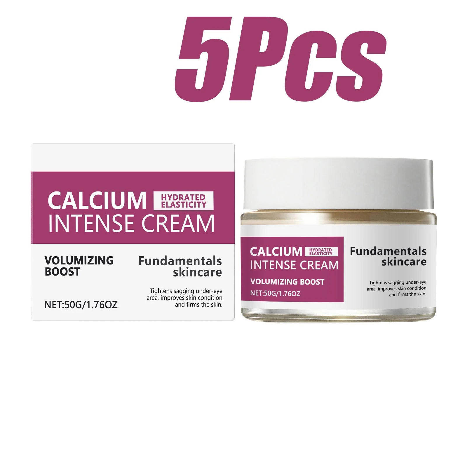 Hoygi Calcium Intense Cream – Firming, Lifting & Hydrating Facial Firming Cream Zpaxo 5 x 50g Boxed