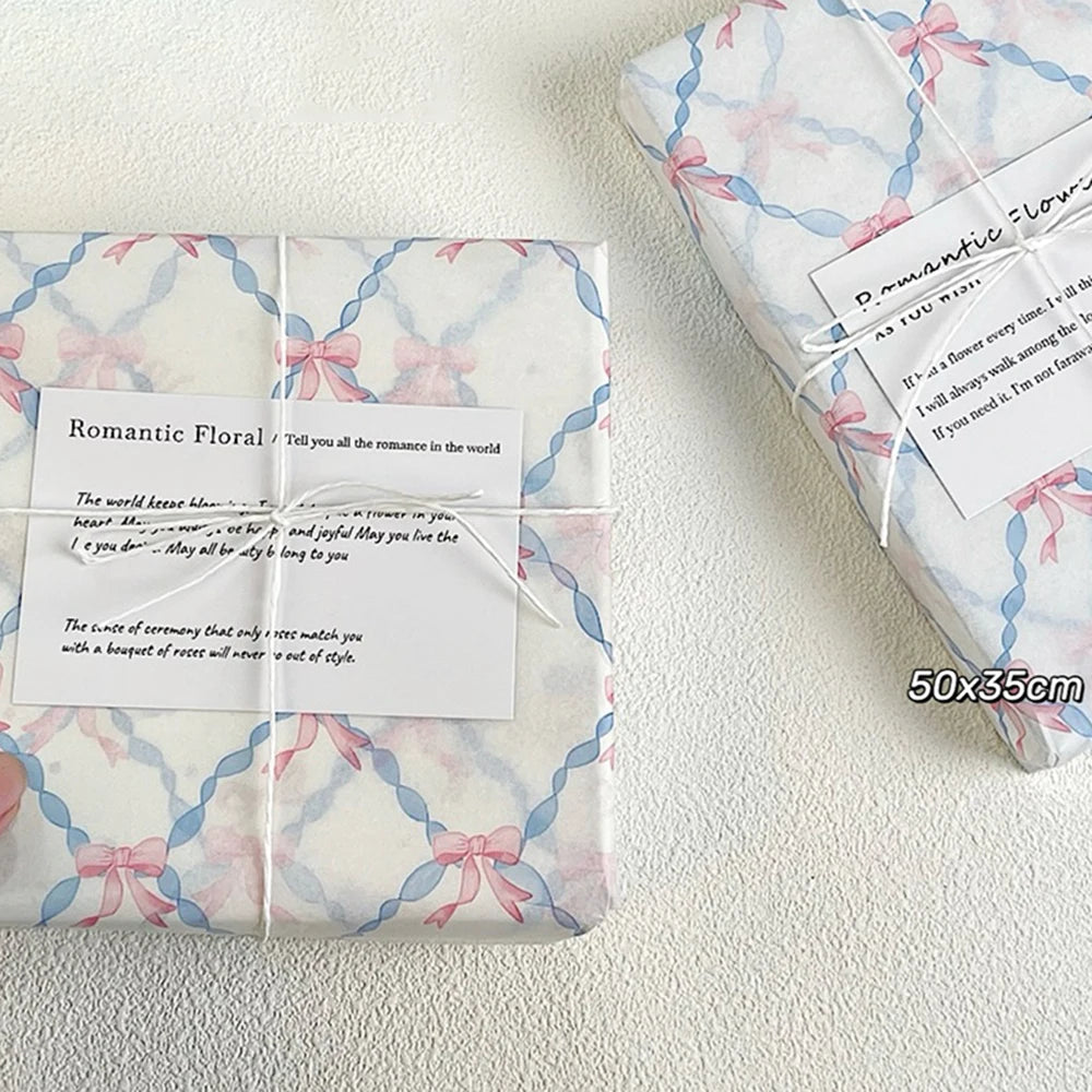Snowflake Tissue Gift Wrapping Paper – 10 Sheets, 50×35cm