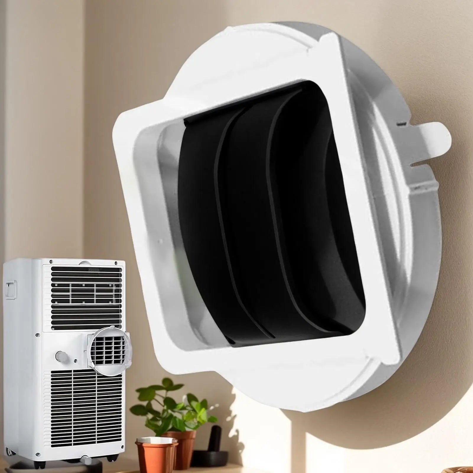 Portable AC Hose Connector Air Conditioner Port Venting Exhaust