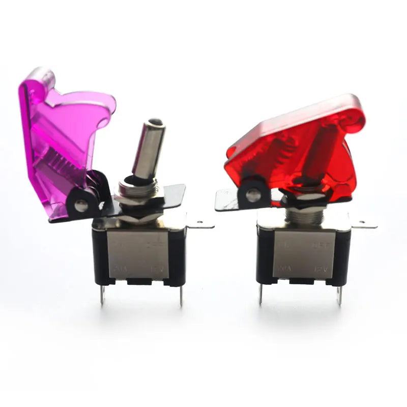 Auto Truck Illuminated Led Toggle Switch Safety Aircraft Flip Up Zpaxo