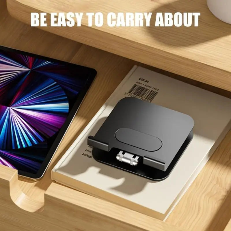 652F Phone Stand Secure and Stable Smartphone Holder with 360 Rotation Foldable Aluminum for Various Device Support Bracket Zpaxo