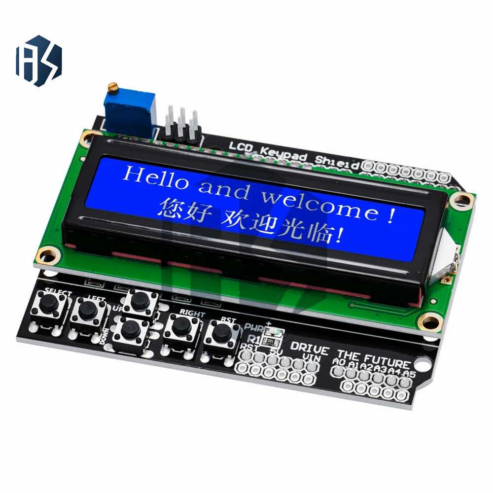 LCD Keypad Shield LCD1602 1602 Module Display Arduino ATMEGA328 Zpaxo