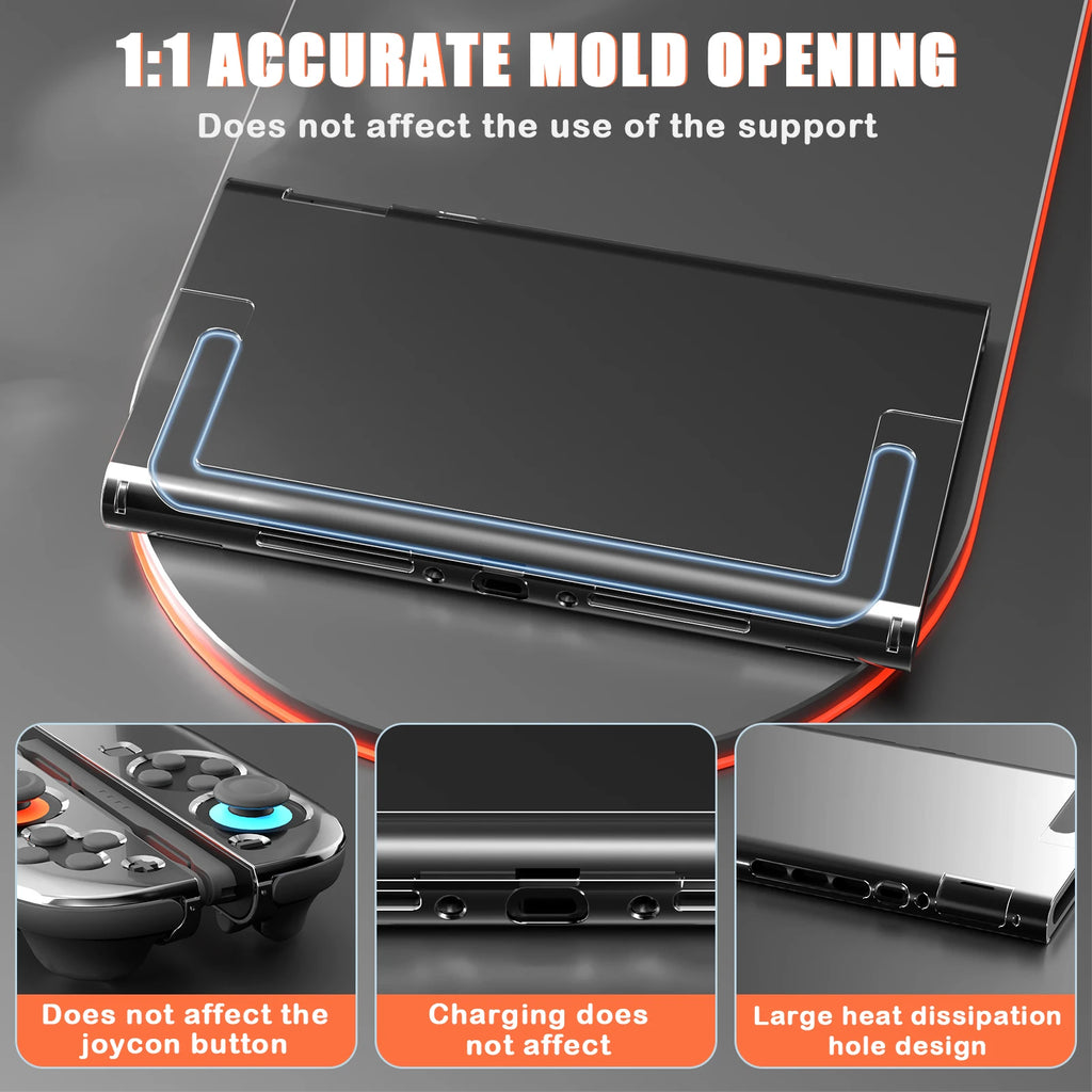 Hard Clear Games Frame Protector Case Transparent Crystal Shell