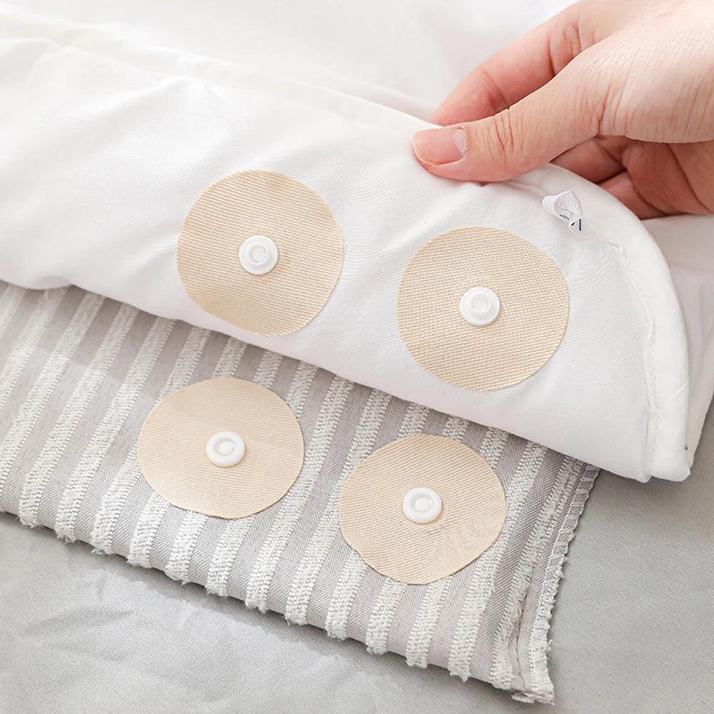 6 Pairs Anti Slip Bed Sheet Fasteners Prevent Comforters Duvets Cover