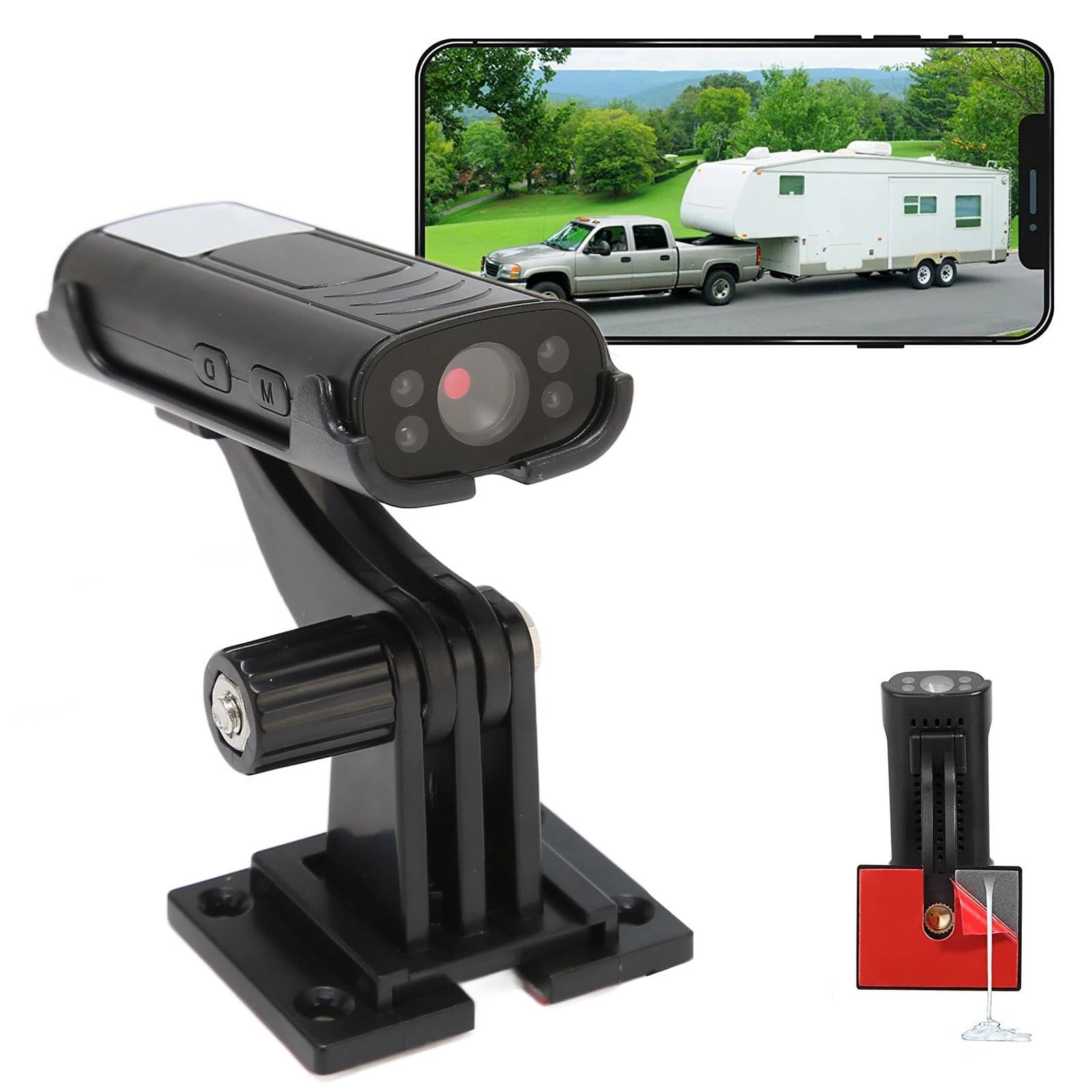 Reverse Hitch Guide Camera 1080P Waterproof Night Vision Motion