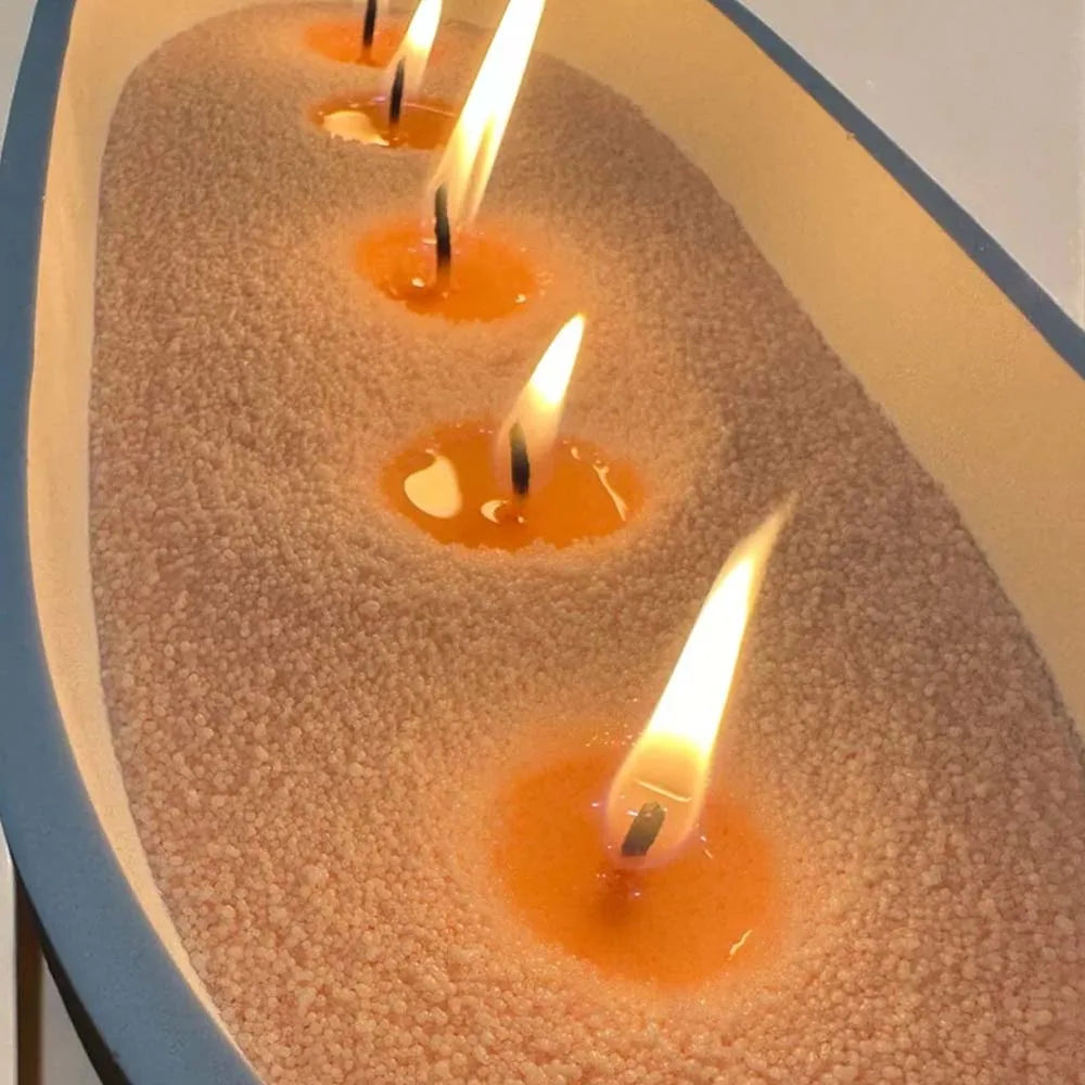 10-Color Sand Wax Candle Making Kit – Granulated Wax & Wicks Candle Making Kit Zpaxo