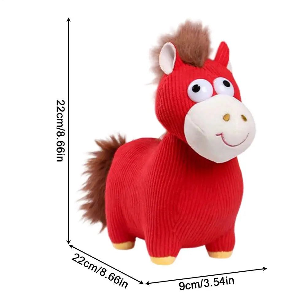 Horse Plush New Year Chinese Mascot Cute Doll Horse Mascot Lunar New Year Decoration For Spring Festival Holiday Party Kids Zpaxo A China Mainland