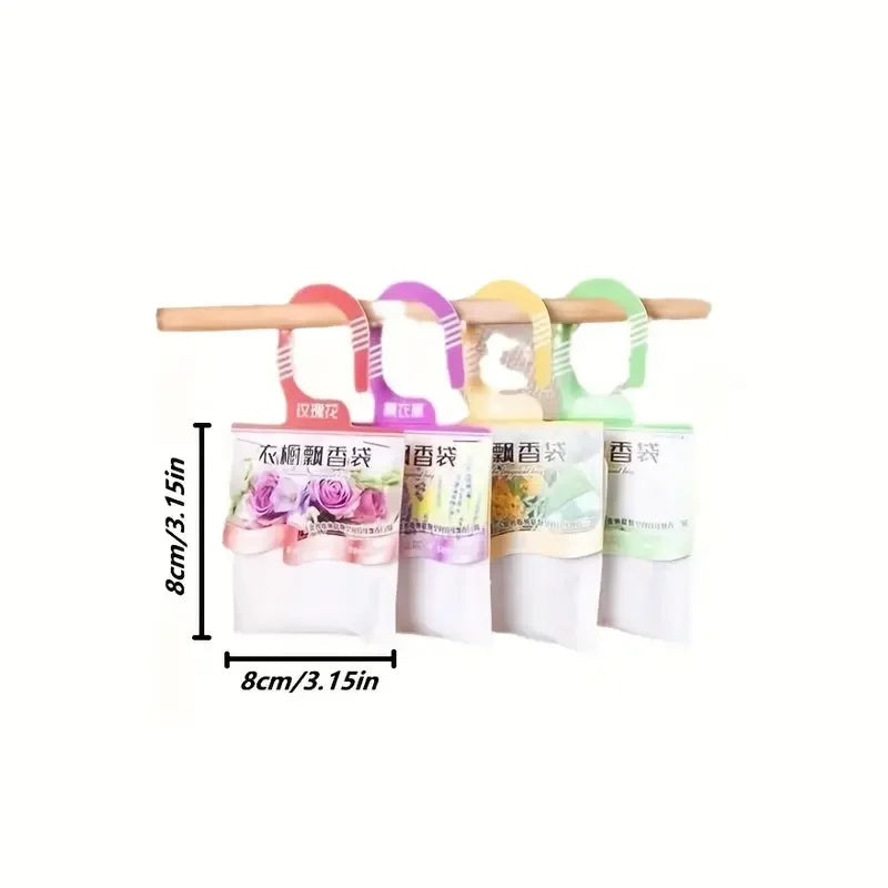 1pc Wardrobe Sachet - Eliminate Scent, Mildew, Repellent & Long-lasting Fresh - Car Air Freshener, Delicate Floral, Refreshing Scent, Perfect for Bedroom Closet and Wardrobe Zpaxo