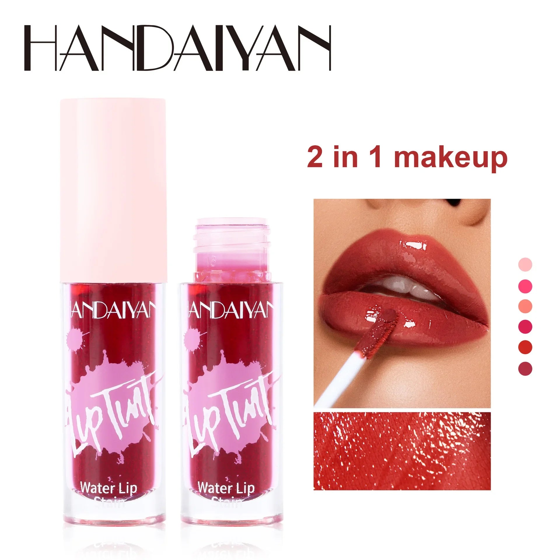 Fruit Juice Lip Tint Non-stick Cup Liquid Lipstick Blush 2 In1