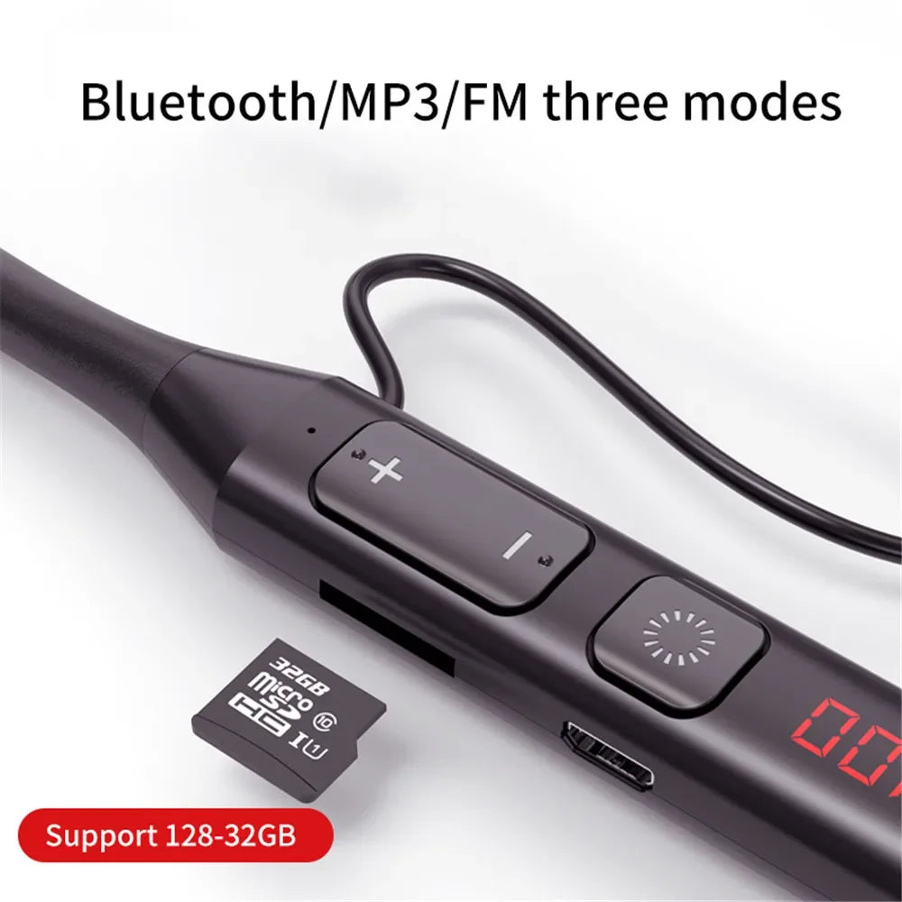 Bluetooth 5 0 Earphones Neckband Headsets Wireless Headphones Hifi
