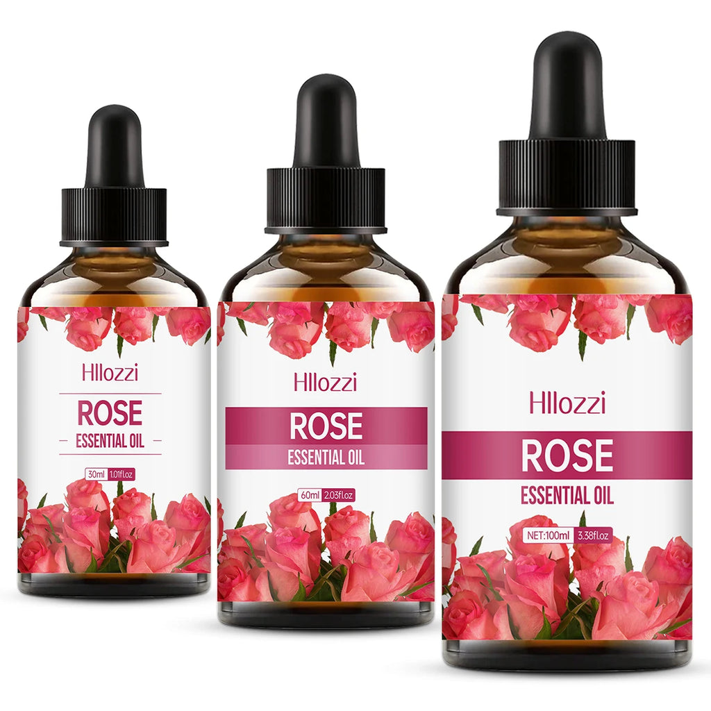 100ml/60ml/30ml rose essential oil skin care fragrance aromatherapy essential oil perfume Massage moisturizing oil Zpaxo