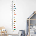 Cartoon Car Height Measurement Wall Stickers for Waterproof Removable PVC Kids Room Kindergarten Home Decoration Zpaxo Car height sticker