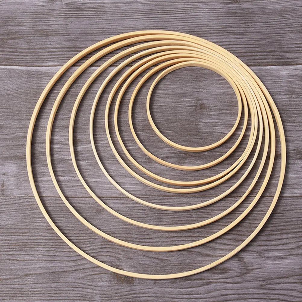 Dreamcatcher Bamboo Rings Diameter Round Wooden DIY Craft Tools Dream