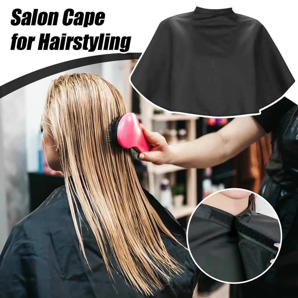 Black Hairdressing Cape Professional Hair- Salon Barber Cloth Wrap