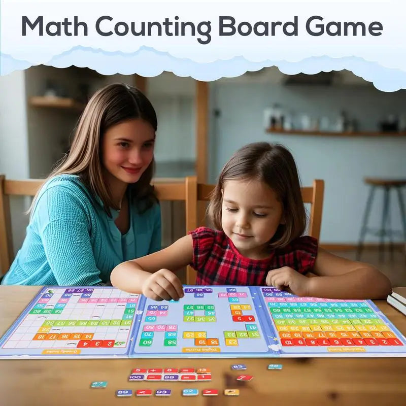 1-100 Number Chart Math Counting Board Game Preschool Learning Activities Classroom Must-Have Interactive Learning Tool For Kids Zpaxo