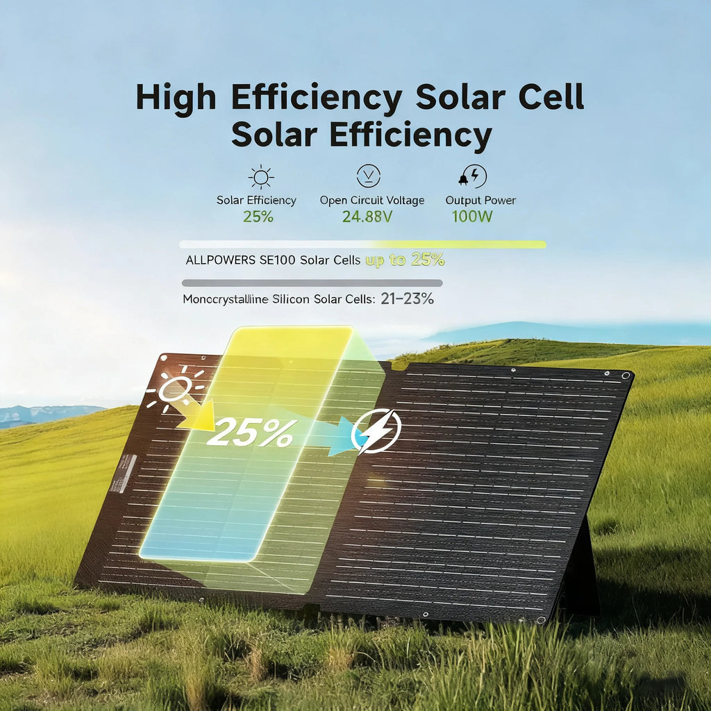 ALLPOWERS Foldable Solar Cell Charger 60W 100W 200W Portable Panel Zpaxo