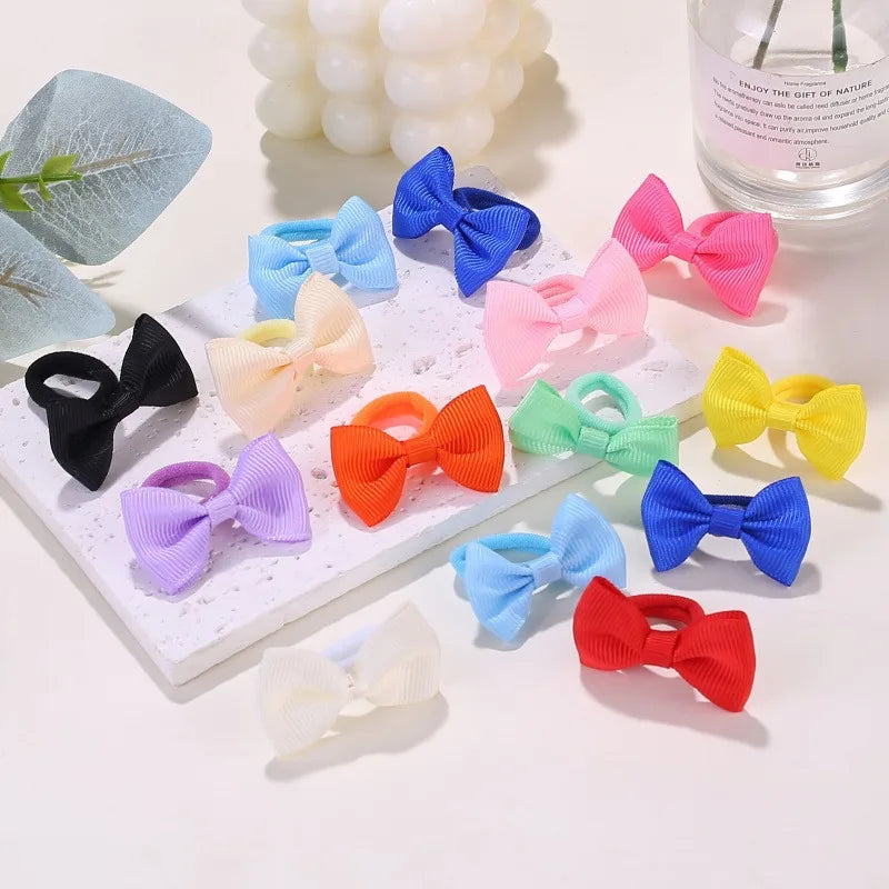 Cute Bow Elastic Non-slip Hair Ties | Suitable for All Occasions: Festive Photography, Fun Soft Hair Accessories Zpaxo