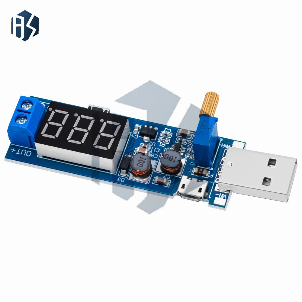 USB 5V Boost Buck Adjustable Module 1 2V 24V Step-up Step-down Power Zpaxo