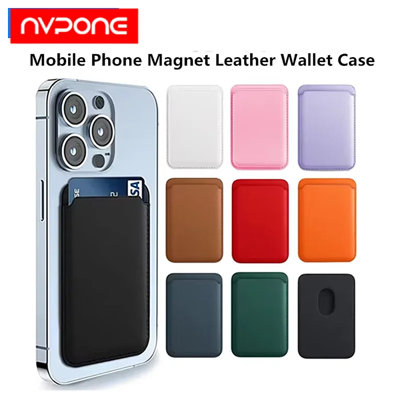 Portable Mobile Phone Magnet Leather Wallet Case Iphone 15 14 13 12