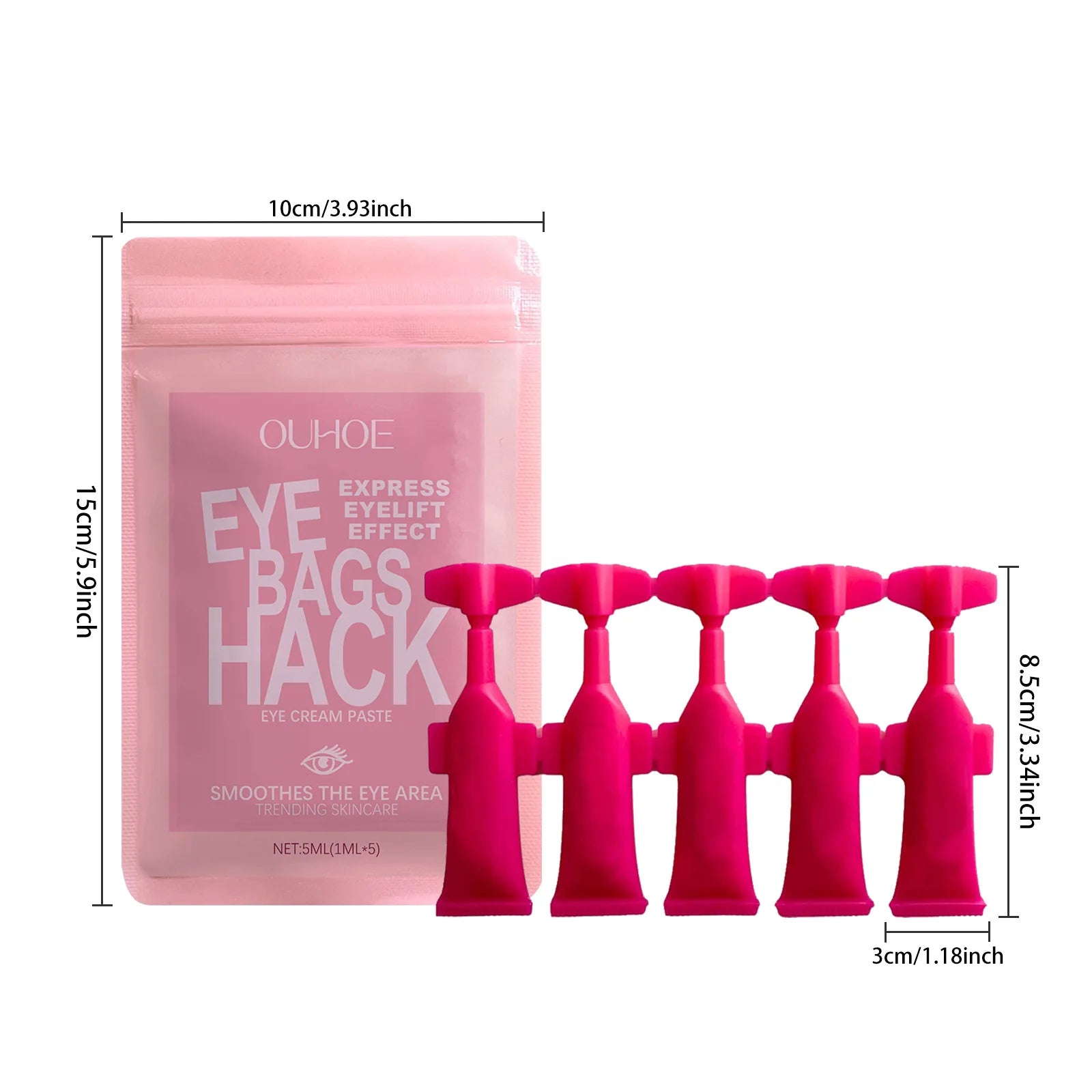 Anti-Wrinkle Eye Cream – Hydrating & Firming Fine Line Cream Anti-Wrinkle Eye Cream Zpaxo 5ml in bag