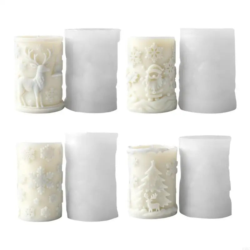 Christmas Molds Silicone Ornament Cylinder Epoxy Resin