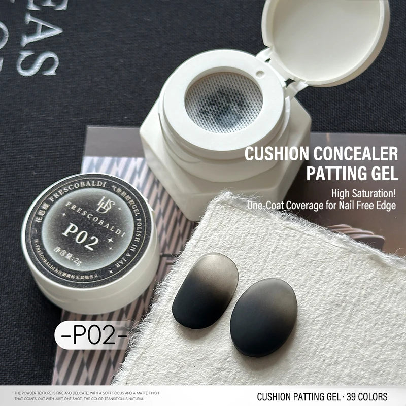 Gradient Nail Air Cushion Patting Gel High Gloss Ombre Patting Gel Polish Blush Blooming Aura Manicure UV Nail Polish Salon Tool Zpaxo P02