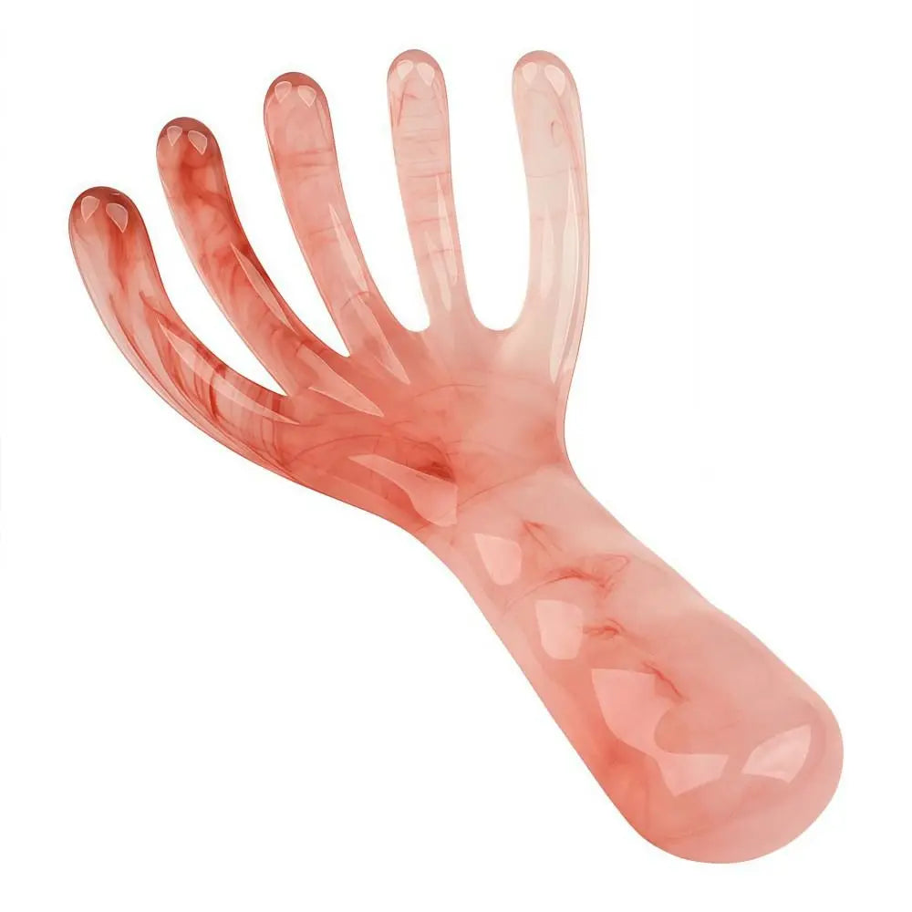 Five-Claw Head Meridian Massage Comb Resin Wide Tooth Back Scratcher Anti-static Multifunctional Long Handle Comb Zpaxo