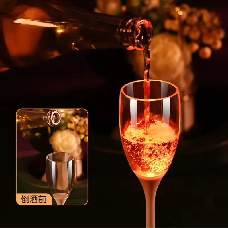 LED Luminous Cup Champagne Food Grade Unique Creative Goblet Year