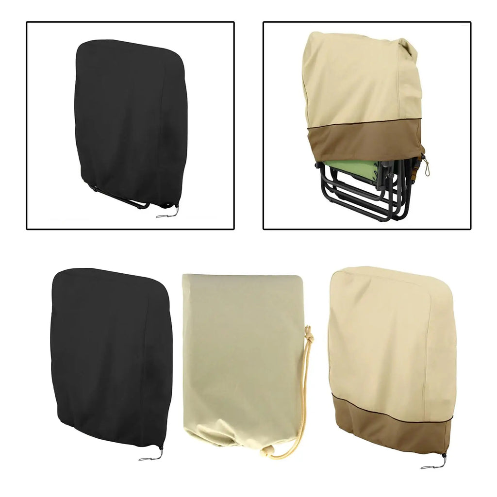Folding Chair Cover Anti Gravity Chair Cover Sun Protection Waterproof Patio Chair Cover for Lawn Outdoor Home Garage Yard Zpaxo