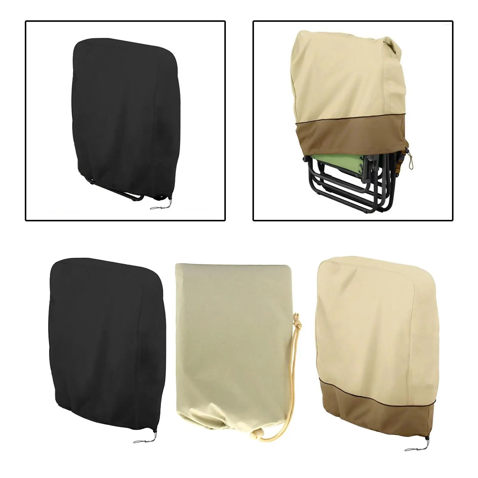 Folding Chair Cover Anti Gravity Chair Cover Sun Protection Waterproof Patio Chair Cover for Lawn Outdoor Home Garage Yard Zpaxo
