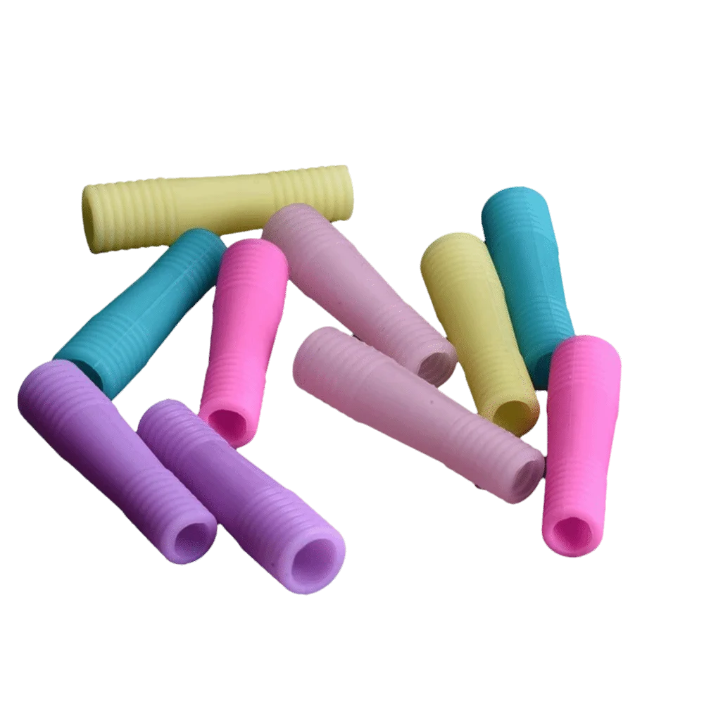 10PCS Silicone Dead Skin Scissors Cover Spiral Tube Cover Protector Nipper Protective Cap Dead Skin Scissors Sleeve Nail Care Zpaxo Light Grey