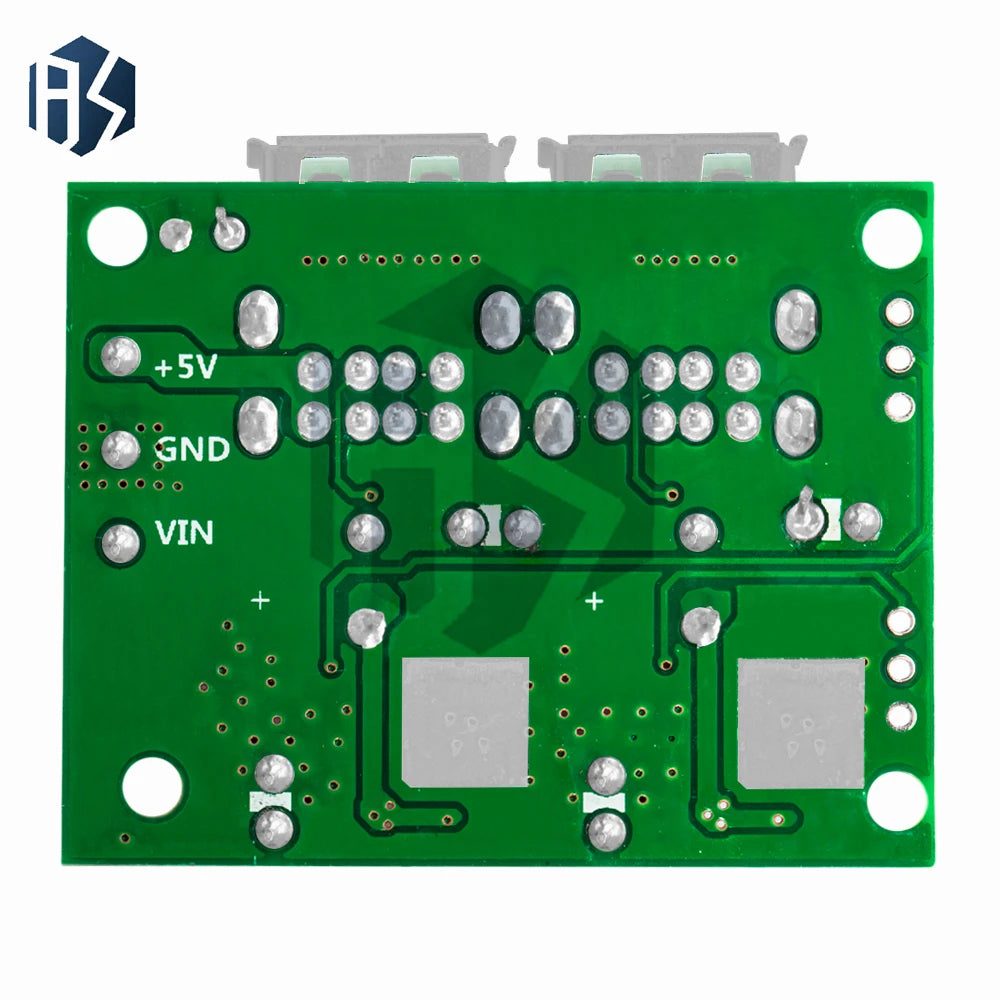 A5268 4 USB Output Buck Module, DC 12V/24V/40V to 5V 5A Car Step-Down Power Regulator Board Zpaxo