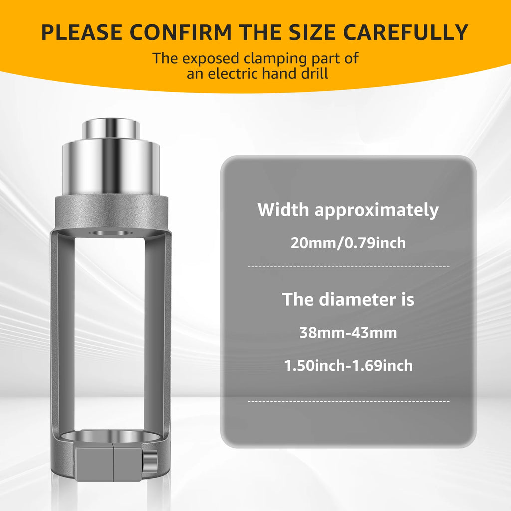 Square Hole Drill Fixed Bracket Cast Aluminum Professional Precise Woodworking Tool Durable Drill Bit for Hand Electric Drill Zpaxo
