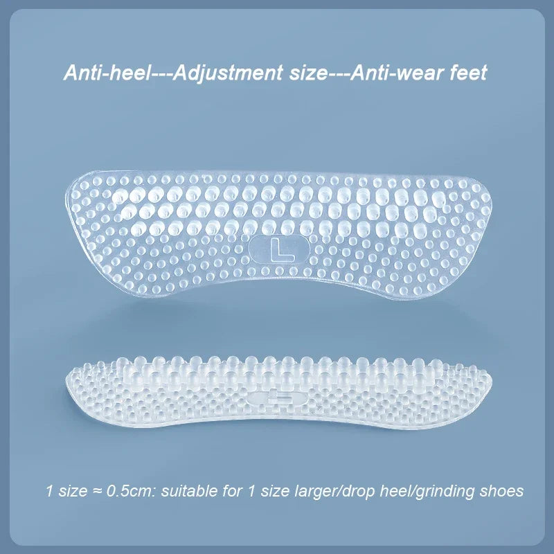 1 Pair Silicone Heel Shoe Stickers Non-slip Soft Protective Case
