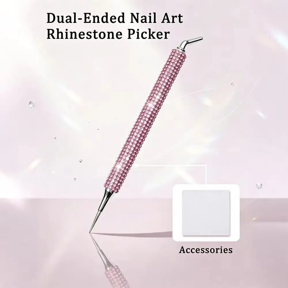 Dual-ended Rhinestone Picker Pen DIY Manicure Light Luxury Nail Art Zpaxo